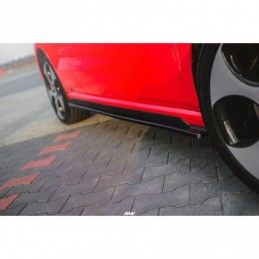 Maxton SIDE SKIRTS DIFFUSERS VOLKSWAGEN POLO MK5 GTI 6R PREFACE Gloss Black, Polo Mk5 6R