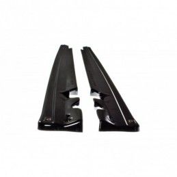 Maxton SIDE SKIRTS DIFFUSERS MERCEDES- BENZ C-CLASS W205 COUPE AMG-LINE Gloss Black, W205