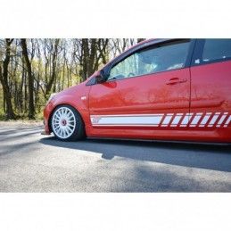 Maxton Side Skirts Diffusers Ford Fiesta ST Mk6 Gloss Black, Fiesta MK6 / MK6 ST