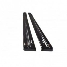 Maxton Side Skirts Diffusers Ford Fiesta ST Mk6 Gloss Black, Fiesta MK6 / MK6 ST