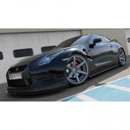 Maxton SIDE SKIRTS DIFFUSERS NISSAN GT-R PREFACE COUPE (R35-SERIES) Gloss Black, GT-R