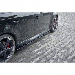 Maxton Side Skirts Diffusers Audi RS3 8V FL Sportback Gloss Black, A3/S3/RS3 8V