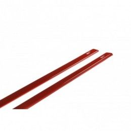 Maxton Side Skirts Diffusers V.2 VW Golf 7 R / R-Line Facelift Gloss Black, Golf 7