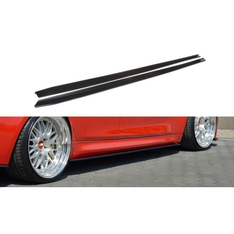 Maxton SIDE SKIRTS DIFFUSERS V.1 BMW M3 F80 Gloss Black, Serie 3 F30/ F31