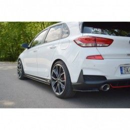 Maxton Side Skirts Diffusers V.1 Hyundai I30 N Mk3 Hatchback / Fastback Gloss Black, Hyundai