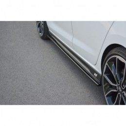 Maxton Side Skirts Diffusers V.1 Hyundai I30 N Mk3 Hatchback / Fastback Gloss Black, Hyundai