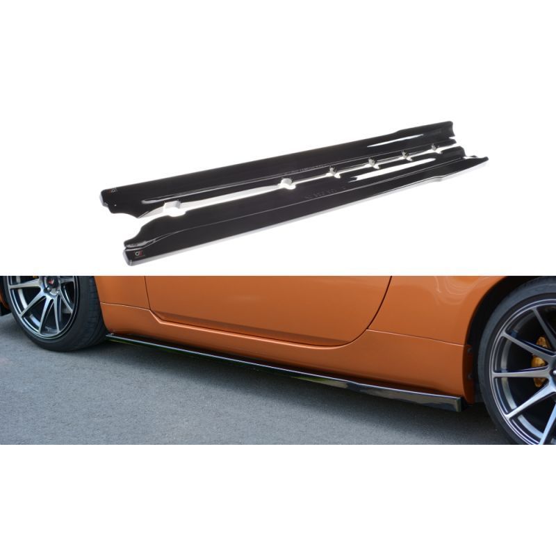 Maxton SIDE SKIRTS DIFFUSERS NISSAN 350Z Gloss Black, 350Z