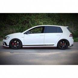 Maxton SIDE SKIRTS DIFFUSERS VW GOLF Mk7 GTI CLUBSPORT Gloss Black, Golf 7