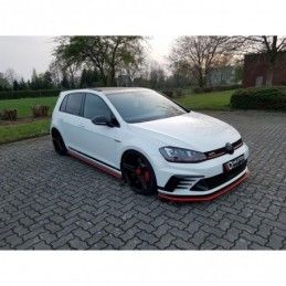 Maxton SIDE SKIRTS DIFFUSERS VW GOLF Mk7 GTI CLUBSPORT Gloss Black, Golf 7