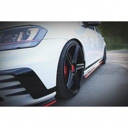 Maxton SIDE SKIRTS DIFFUSERS VW GOLF Mk7 GTI CLUBSPORT Gloss Black, Golf 7