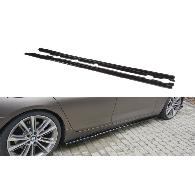 Maxton SIDE SKIRTS DIFFUSERS BMW 6 GRAN COUPÉ Gloss Black, Serie 6 F06/ F12/ F13