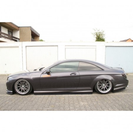 Maxton SIDE SKIRTS DIFFUSERS MERCEDES CL 500 C216 AMGLINE Gloss Black, CL W216
