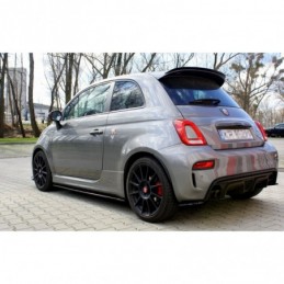 Maxton SIDE SKIRTS DIFFUSERS FIAT 500 ABARTH MK1 FACELIFT Gloss Black, 500