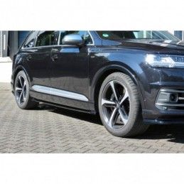 Maxton Side Skirts Splitters Audi SQ7 / Q7 S-Line Mk.2 Gloss Black, Q7 / SQ7