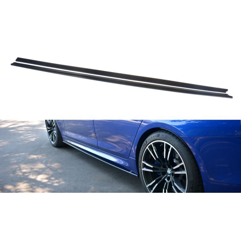 Maxton SIDE SKIRTS DIFFUSERS BMW M5 F90 Gloss Black, M5 F90