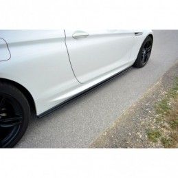 Maxton SIDE SKIRTS DIFFUSERS for BMW 6 F13 M-PACK Gloss Black, Serie 6 F06/ F12/ F13