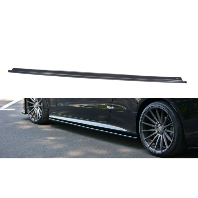 Maxton Side Skirts Diffusers Mercedes-Benz E-Class W213 Coupe (C238) AMG-Line Gloss Black, W213