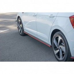 Maxton SIDE SKIRTS DIFFUSERS VW POLO MK6 GTI Gloss Black, Polo Mk6