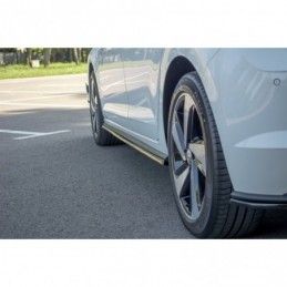 Maxton SIDE SKIRTS DIFFUSERS VW POLO MK6 GTI Gloss Black, Polo Mk6