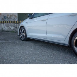 Maxton SIDE SKIRTS DIFFUSERS VW POLO MK6 GTI Gloss Black, Polo Mk6