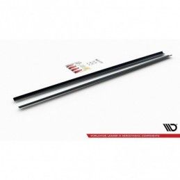 Maxton SIDE SKIRTS DIFFUSERS VW POLO MK6 GTI Gloss Black, Polo Mk6