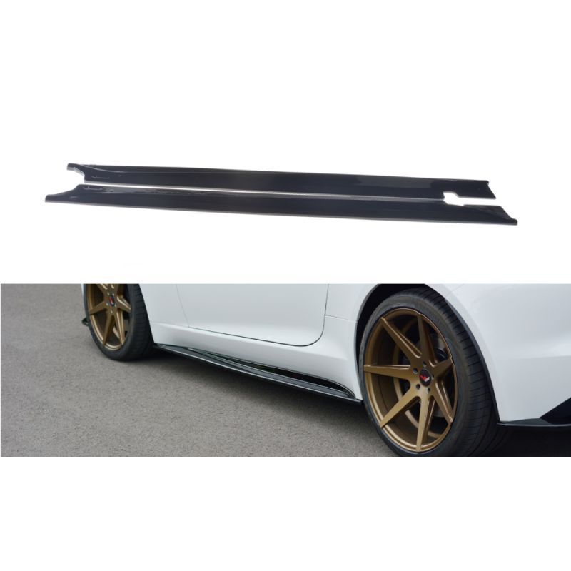 Maxton SIDE SKIRTS DIFFUSERS JAGUAR F-TYPE Gloss Black, Jaguar