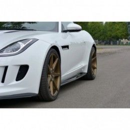 Maxton SIDE SKIRTS DIFFUSERS JAGUAR F-TYPE Gloss Black, Jaguar