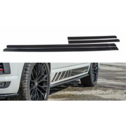 Maxton Side skirts Diffusers Volkswagen T6 Gloss Black, T6