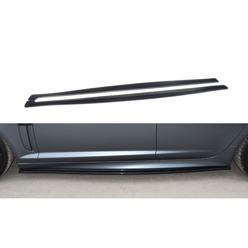 Maxton SIDE SKIRTS DIFFUSERS JAGUAR XF- R Gloss Black, Jaguar