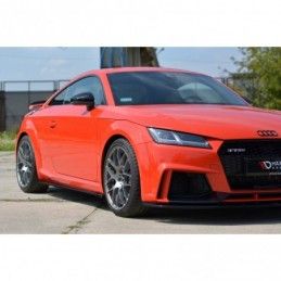 Maxton Side Skirts Diffusers Audi TT RS 8S Gloss Black, TT Mk3 8S