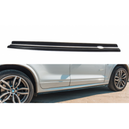 tuning SIDE SKIRTS DIFFUSERS for BMW X3 F25 M-Pack Facelift Gloss Black