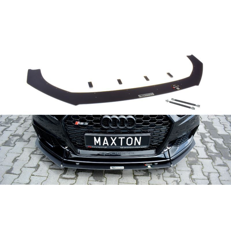 Maxton Front Racing Splitter V.1 Audi RS3 8V FL Sportback , A3/S3/RS3 8V