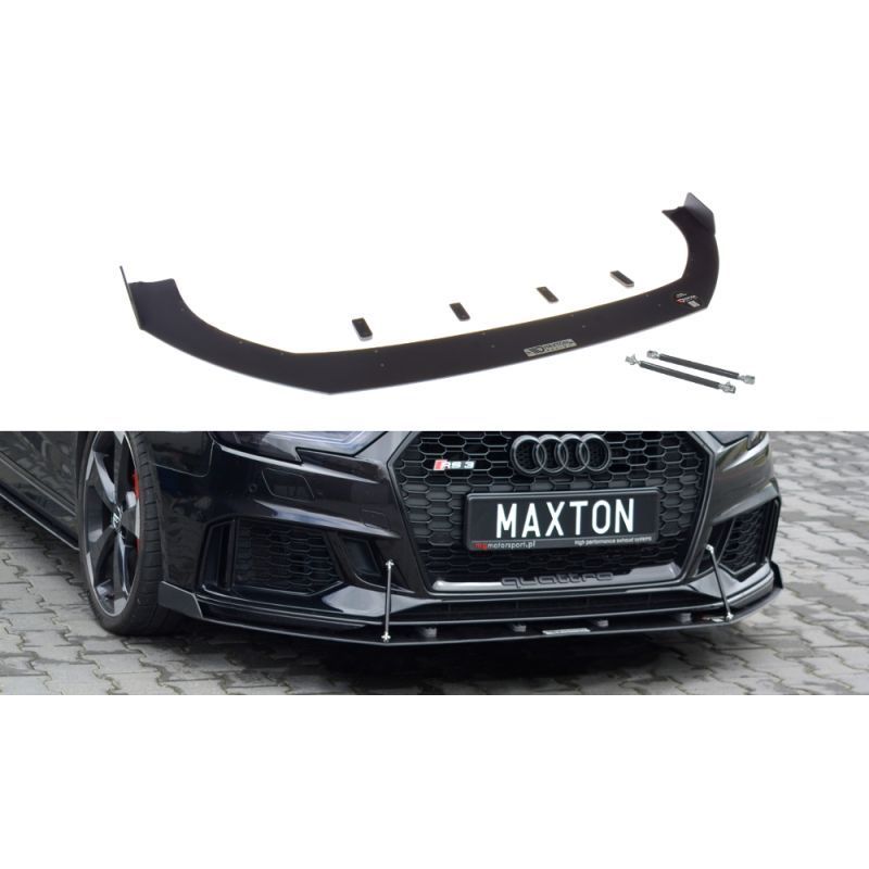 Maxton Front Racing Splitter V.1 Audi RS3 8V FL Sportback , A3/S3/RS3 8V