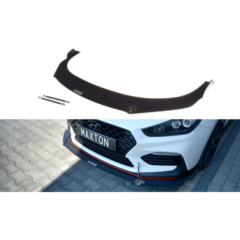 Maxton FRONT RACING SPLITTER HYUNDAI I30 Mk3 N , Hyundai