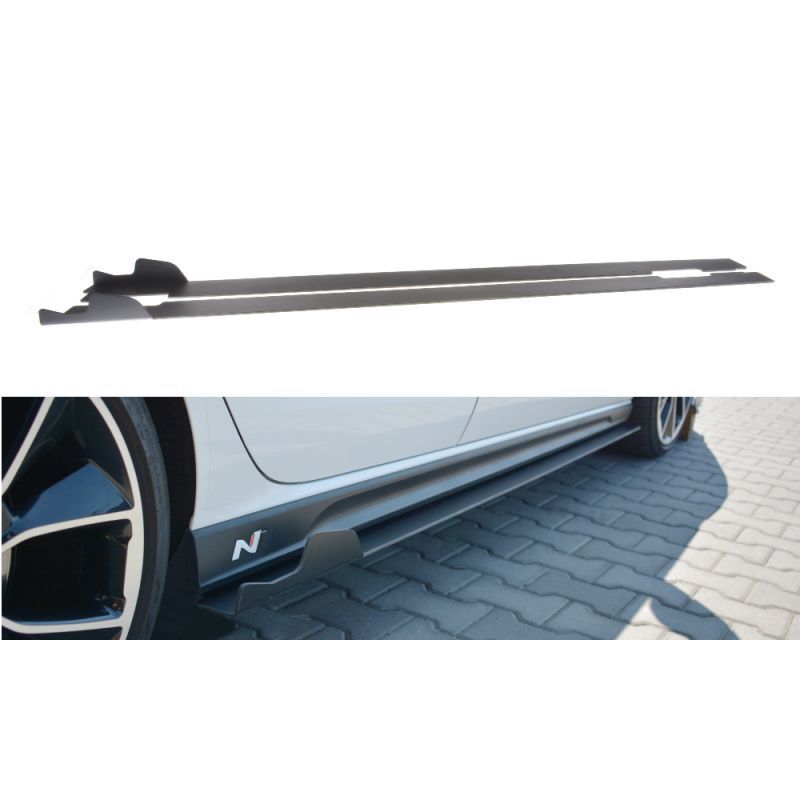 Maxton RACING SIDE SKIRTS DIFFUSERS HYUNDAI I30 Mk3 N , Hyundai