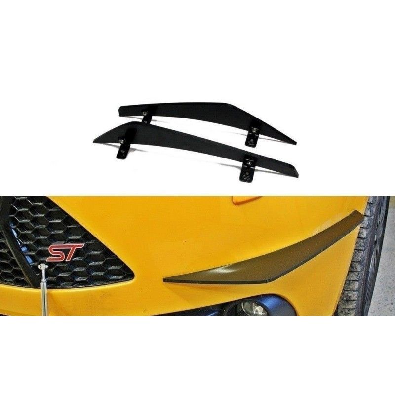 Maxton Canards (Front Bumper Wings) Ford Focus ST Mk3 , Focus Mk3 / 3.5 / ST / RS