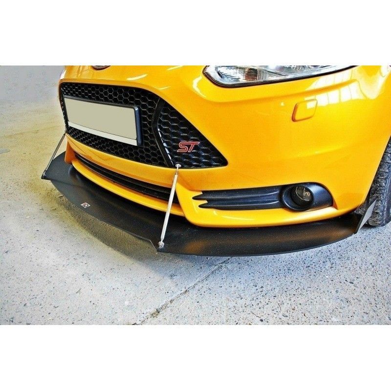 Maxton Racing Front Splitter V.2 Ford Focus ST Mk3 , Focus Mk3 / 3.5 / ST / RS