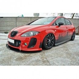 Maxton FRONT RACING SPLITTER V.2 SEAT LEON MK2 MS DESIGN , Leon Mk2 / Cupra