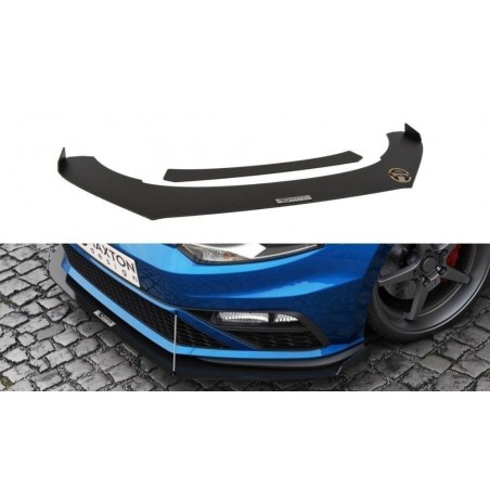 Maxton FRONT RACING SPLITTER VW POLO MK5 GTI FACELIFT (with wings) , Polo Mk5 6R