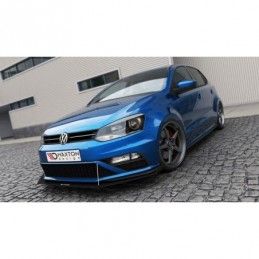 Maxton FRONT RACING SPLITTER VW POLO MK5 GTI FACELIFT (with wings) , Polo Mk5 6R