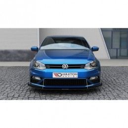 Maxton FRONT RACING SPLITTER VW POLO MK5 GTI FACELIFT (with wings) , Polo Mk5 6R