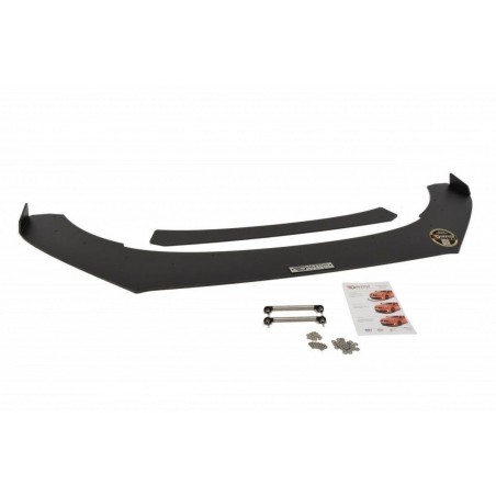 Maxton FRONT RACING SPLITTER VW POLO MK5 GTI FACELIFT (with wings) , Polo Mk5 6R