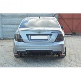 Maxton Mercedes C W204 AMG-Line (Facelift) REAR DIFFUSER & REAR SIDE SPLITTERS , W204