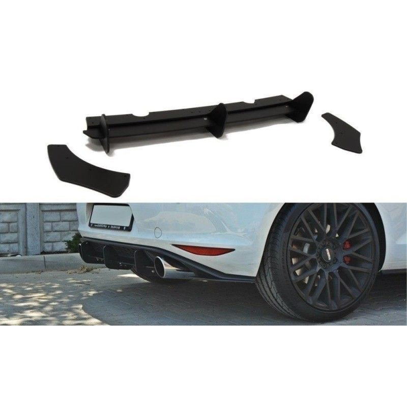 Maxton VW GOLF MK7 GTI REAR DIFFUSER & REAR SIDE SPLITTERS , Golf 7