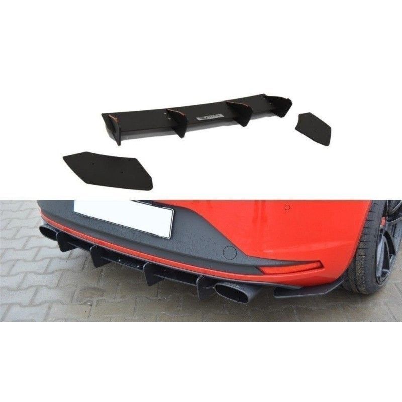 Maxton SEAT LEON III CUPRA REAR DIFFUSER & REAR SIDE SPLITTERS , Leon Mk1 / Cupra