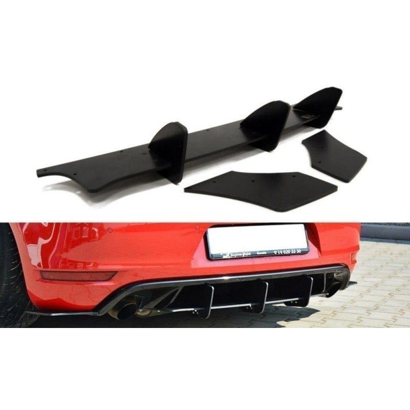 Maxton VW GOLF VI GTI / 35TH REAR VALANCE & REAR SIDE SPLITTERS , golf 6