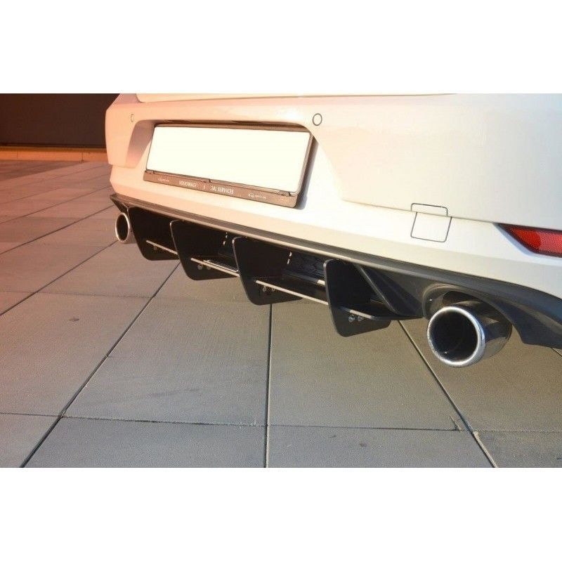 Maxton REAR DIFFUSER VW GOLF MK7 GTI FACELIFT , Golf 7