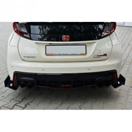 Maxton RACING REAR SIDE SPLITTERS HONDA CIVIC IX TYPE R , CIVIC