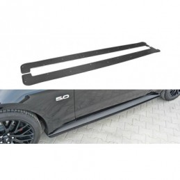 Maxton Racing Side Skirts Diffusers Ford Mustang GT Mk6 ABS, Mustang