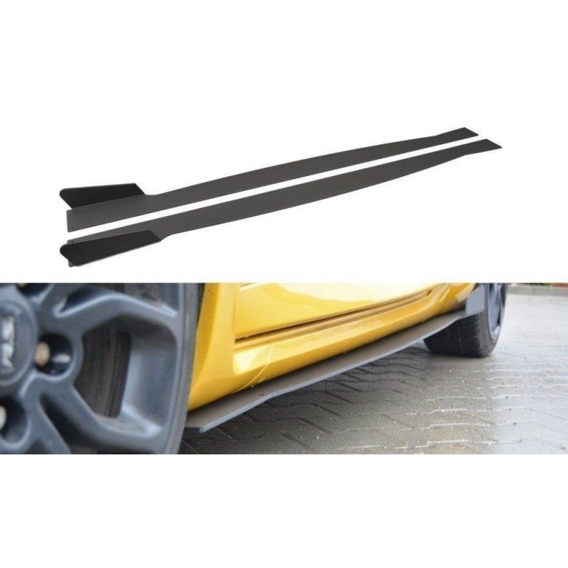 Maxton RACING SIDE SKIRTS DIFFUSERS RENAULT MEGANE MK3 RS , Megane III